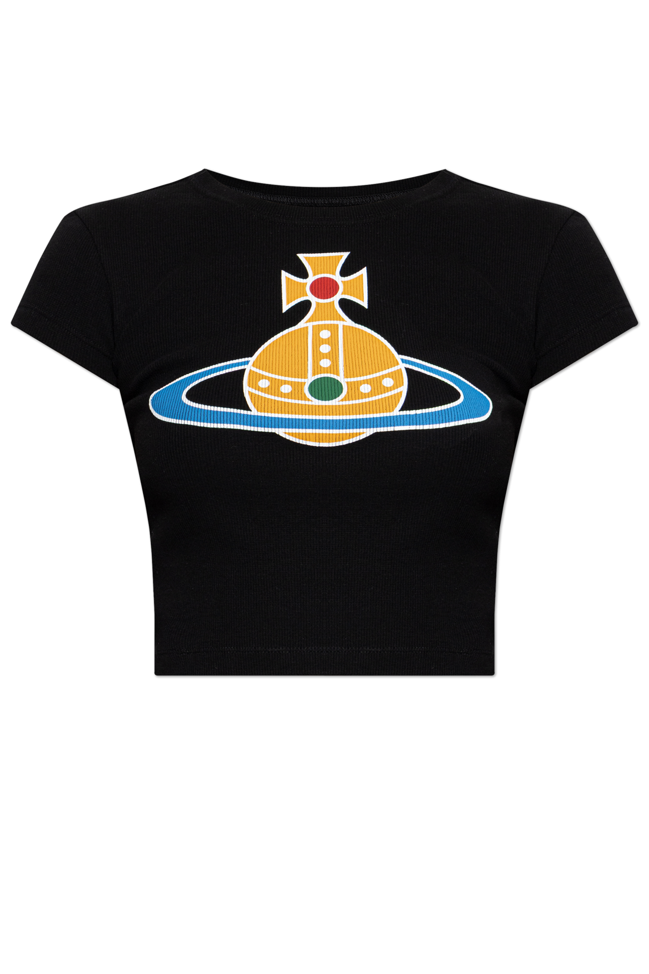 Vivienne Westwood Ribbed t-shirt with logo | Women's | Vitkac